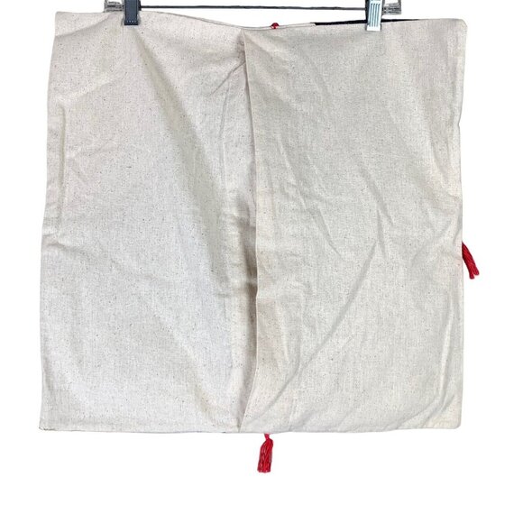 West Elm Discovered Pillow Covers Set of 2 Tasseled Blue White - Picture 3 of 7